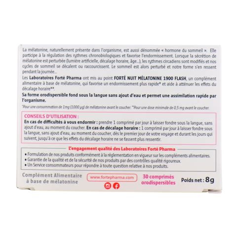 Fort Nuit M Latonine Flash Fort Pharma