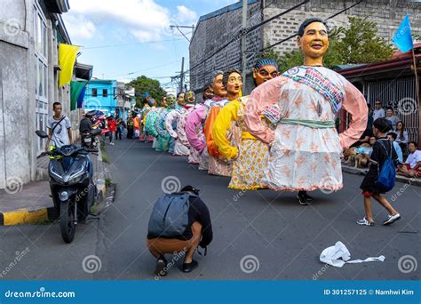 Nov 19 2023 Festival Parade Scene At Angono Giant Dool Higantes