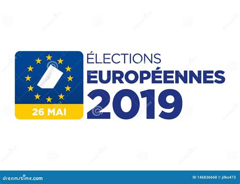 Elei o Do Parlamento 2019 Europeu Ilustração Stock Ilustração de