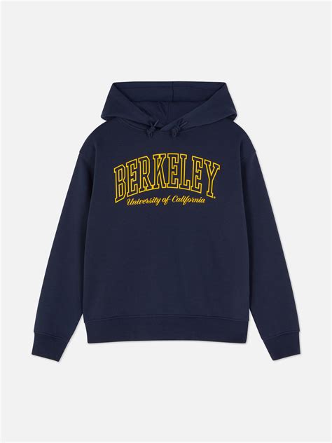 Felpa Con Cappuccio Coordinata Berkeley Blu Navy Donna Primark