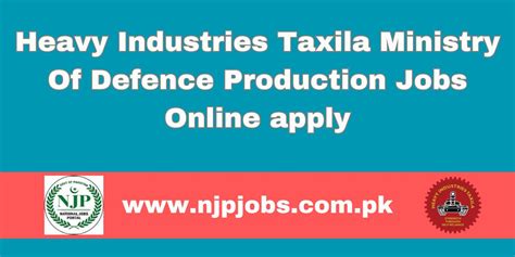 Heavy Industries Taxila HIT Jobs 2024 New Jobs Portal Online