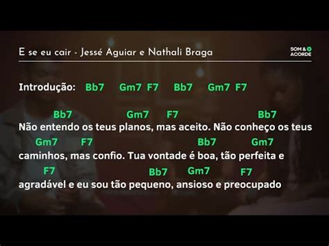 CIFRA E SE EU CAIR JesseAguiarOficial E NathaliBraga Som Acorde