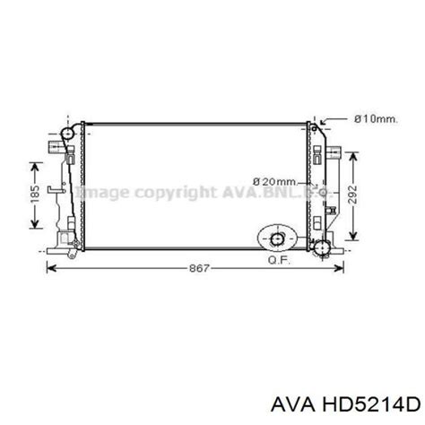 HD5214D AVA радиатор кондиционера