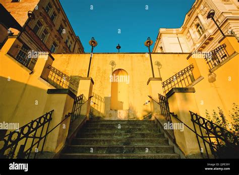 old town, stairs, tabor, tábor, old towns, staircase Stock Photo - Alamy