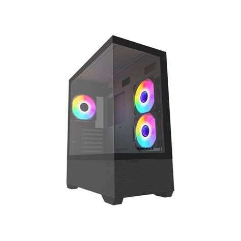 Gabinete Gamer Raidmax Infinita I Air Fishtank Argb Tg Black Tecno