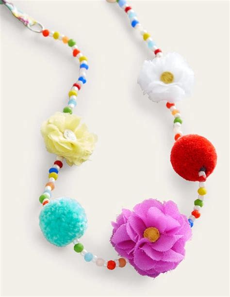 Necklace Multi Beaded Flowers Boden Eu