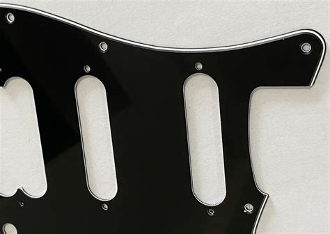 For Fender Player Stratocaster Floyd Rose Hss Guitar Pickguard 3 Ply Black Ebay