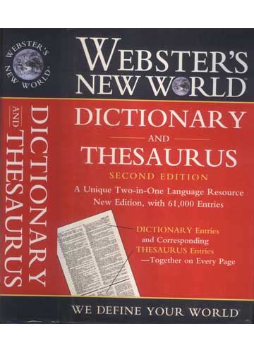 Sebo Do Messias Livro Webster S New World Dictionary And Thesaurus