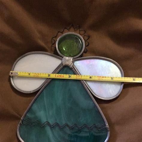 Unbranded Other Vintage Stained Glass Hanging Suncatcher Ornament Angel Poshmark