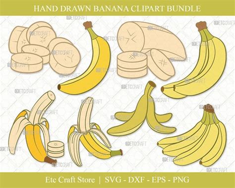 Wall Decor Banana Leaf Vector Banana Silhouette Banana Cricut Svg File Banana Svg Banana Clipart