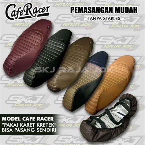 Jual Cover Jok Model Caferacer Cover Jok Motor Pakai Karet Vario