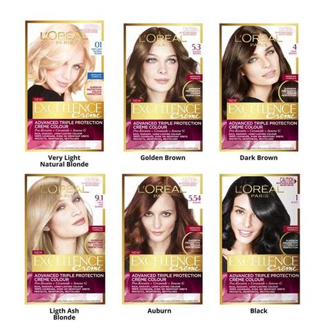 Экселанс краска для волос: палитра цветов loreal excellence creme ...