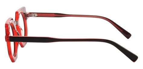 Greer Geometric Prescription Glasses Red Women S Eyeglasses Payne Glasses