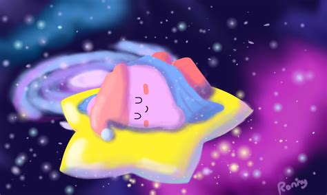 Kirby Sleeping In Space D Rkirby