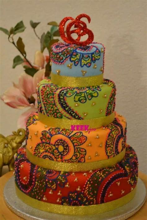 Henna Cake By Keekjes Decorated Cake By Keekjes Cakesdecor