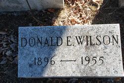 Donald E Wilson Find A Grave Memorial