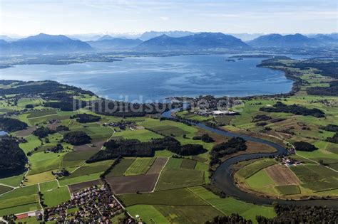 Seeon Seebruck Aus Der Vogelperspektive Panoramablick Ber Den