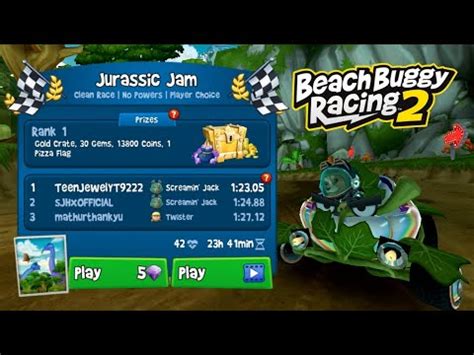 Beach Buggy Racing Jurassic Jam Event Clean Race Youtube