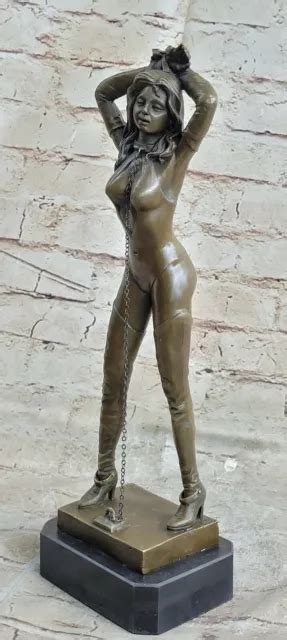 Large Erotic Nude Woman Bronze Sculpture Naked Figurine Figure Erotic