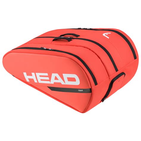 Head Tour Team Fluorescent Orange XL 12 Racquet Squash or Tennis Bag ...