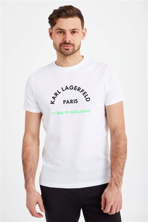 T SHIRT KARL LAGERFELD Biały Slim 755090 511224 10 Sklep Velpa pl