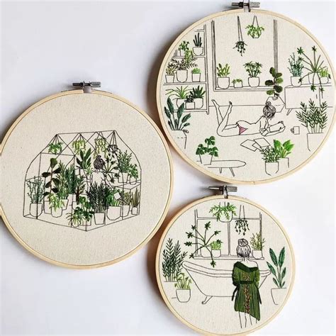 Embroidery Вышивка on Instagram helaaspaardrijlaars houseplants