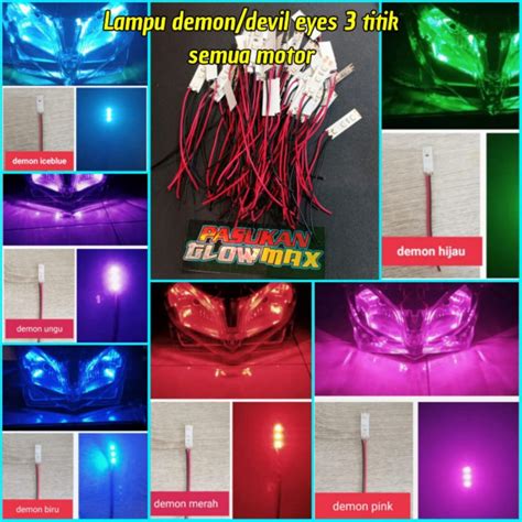 Jual Lampu Devil Eyes Lampu Demon 3 Titik Dan 6 Titik Harga 1 Biji