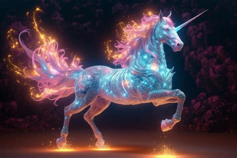 Premium AI Image | magic glowing