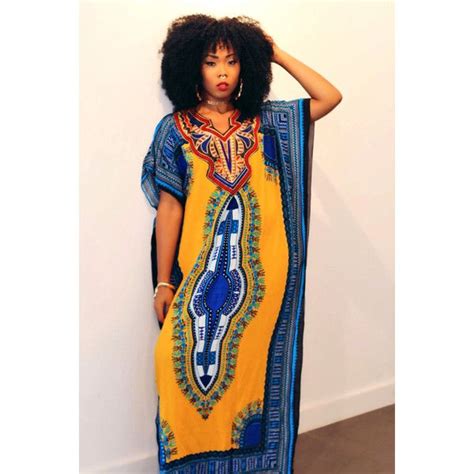 Dashiki Kaftan Zip Front Maxi Dress African Clothing Store UK Atelier