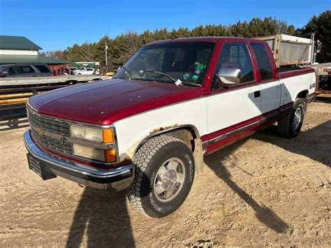 1992 Chevy 1500 Truck 4x4 Gas Live And Online Auctions On