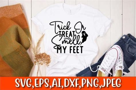 Trick Or Treat Smell My Feet Graphic By Gosvg · Creative Fabrica