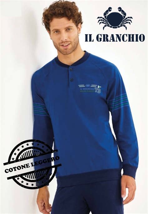 PIGIAMA UOMO GRANCHIO GP1067 1 Rina Intimo