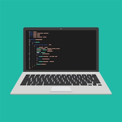 Premium Vector Programming Web Development Concept Code On The Screen