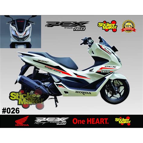 Sticker Cutting Honda Pcx Sticker Striping Body Pcx New