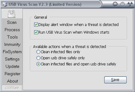 USB Virus Scanner - Screen Shots