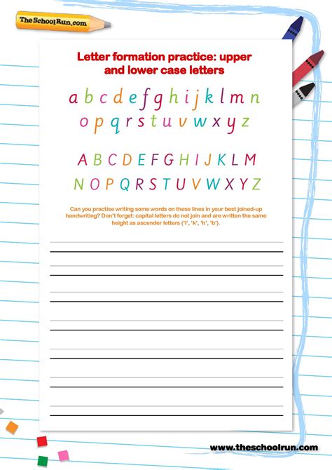 Joined Up Handwriting Cursive Writing Worksheet Theschoolrun