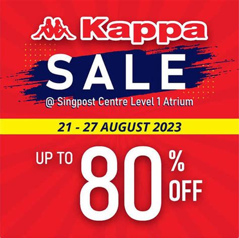 Expired Kappa Up To Off Atrium Sale At Singpost Centre Till