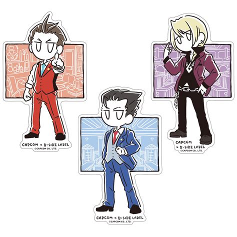 Capcom X B Side Label Ace Attorney Sticker Collection Vol Capcom