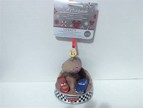 Cars Pixar 15th Anniversary Disney Sketchbook Legacy 4 12 Ornament 2021 4690677704