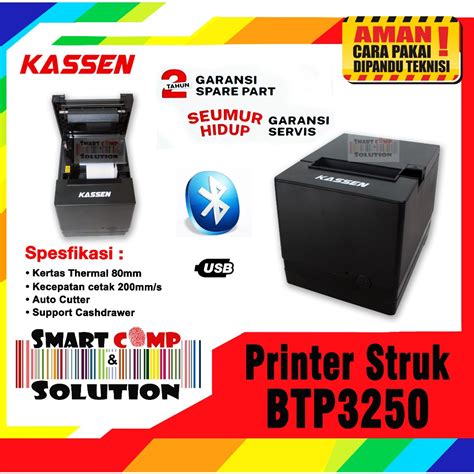 Jual Printer Kasir Thermal Mm Kassen Btp Bt P Btp