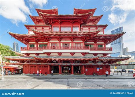 Amazing View Of The Buddha Tooth Relic Temple In Singapore Editorial