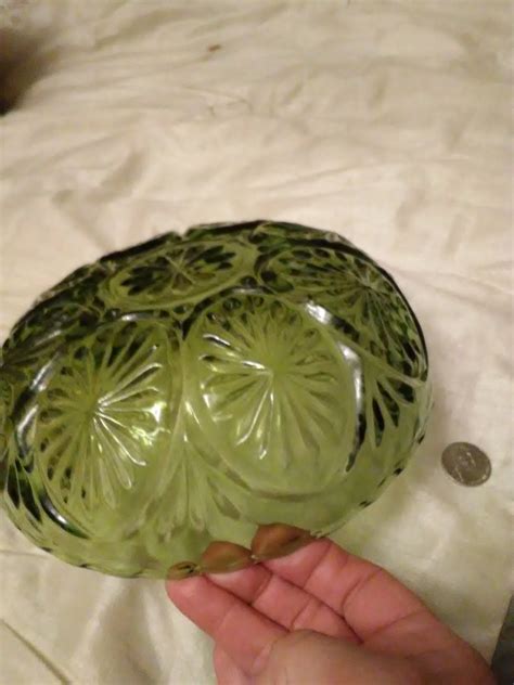 Green Glass Bowl Collectors Weekly