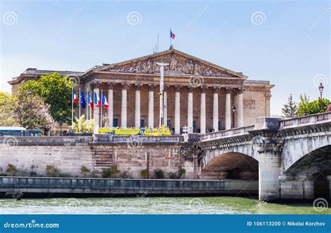 The National Assembly Palace Palais Bourbon Editorial Image - Image of ...