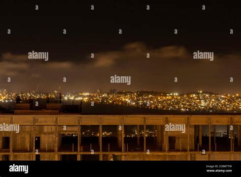 Jerusalem, Israel - August 5th, 2020: City lights and skyline at night ...