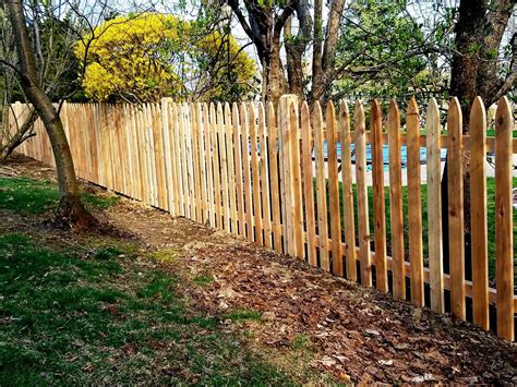 Cedar Spaced Picket Fencing Fence Wood Fence Picket Fence