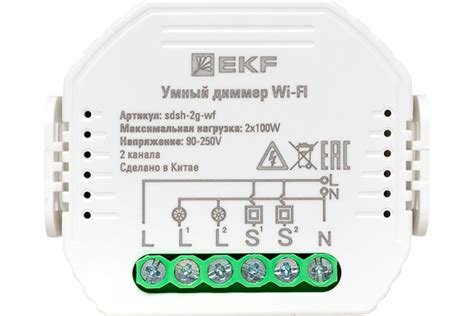 Умный диммер в подрозетник EKF 2-канальный, wi-fi connect sdsh-2g-wf ...
