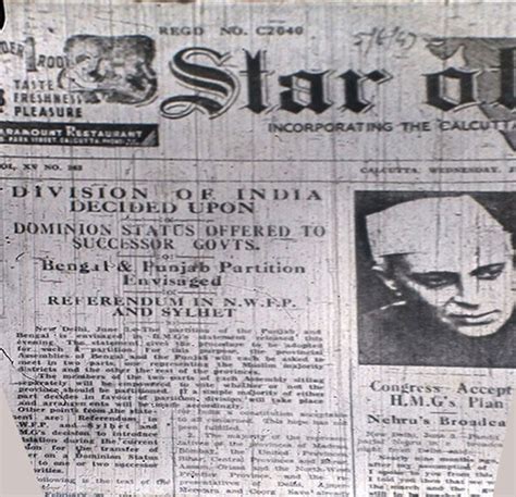 How Indian newspapers reported Independence and Partition in 1947