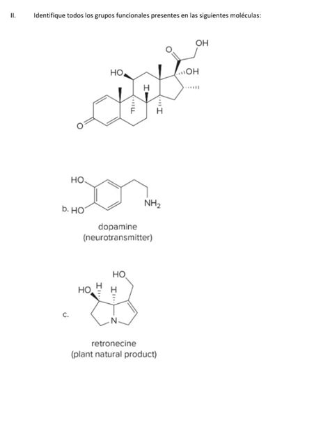 Solved II Identifique Todos Los Grupos Funcionales Chegg