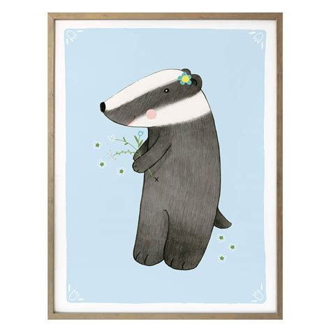 Poster Loske Badger Wall Art