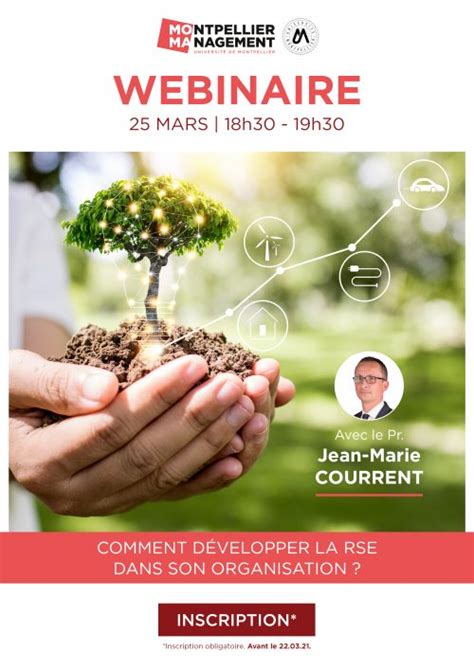 Webinaire Comment développer la RSE dans son organisation 25 mars